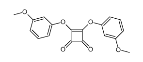 3,4-bis(3-methoxyphenoxy)cyclobut-3-ene-1,2-dione Structure