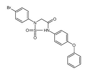 2-(4-bromo-N-methylsulfonylanilino)-N-(4-phenoxyphenyl)acetamide Structure