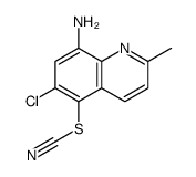 (8-amino-6-chloro-2-methylquinolin-5-yl) thiocyanate Structure