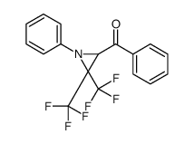 phenyl-[1-phenyl-3,3-bis(trifluoromethyl)aziridin-2-yl]methanone结构式