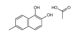 acetic acid,6-methylnaphthalene-1,2-diol结构式