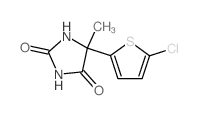 2,4-Imidazolidinedione,5-(5-chloro-2-thienyl)-5-methyl- structure