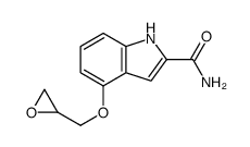 4-(oxiran-2-ylmethoxy)-1H-indole-2-carboxamide Structure
