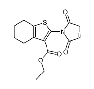 Benzothiophene-3-carboxylic acid, 4,5,6,7-tetrahydro-2-(2,5-dioxo-3-pyrrolin-1 Structure
