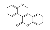 3-(2-methylselanylphenyl)chromen-2-one Structure