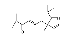 7-ethenyl-2,2,4,7,9,9-hexamethyldec-4-ene-3,8-dione结构式