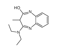 4-(diethylamino)-3-methyl-1,3-dihydro-1,5-benzodiazepin-2-one Structure