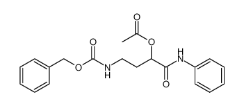 N-Benzyloxycarbonyl-4-amino-2-acetoxybutananilid结构式