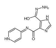 1H-Imidazole-4-carboxylicacid,5-[(4-pyridinylamino)carbonyl]-,hydrazide Structure