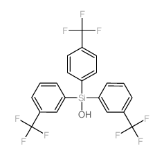 Silanol,1,1-bis[3-(trifluoromethyl)phenyl]-1-[4-(trifluoromethyl)phenyl]-结构式