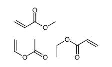 ethenyl acetate,ethyl prop-2-enoate,methyl prop-2-enoate结构式