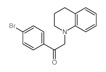 1-(4-bromophenyl)-2-(3,4-dihydro-2H-quinolin-1-yl)ethanone Structure