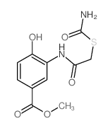 methyl 3-[(2-carbamoylsulfanylacetyl)amino]-4-hydroxy-benzoate picture