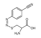 (2R)-2-amino-3-[(4-cyanophenyl)diazenyl]sulfanylpropanoic acid Structure