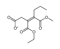 3-ethoxycarbonyl-4-methoxycarbonylhept-3-enoate Structure