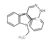 1H-Indole-3-carboxaldehyde,2-chloro-1-ethyl-, 2-(2-nitrophenyl)hydrazone Structure