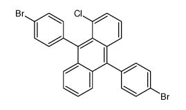 9,10-bis(4-bromophenyl)-1-chloroanthracene结构式