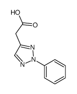 2-(2-phenyltriazol-4-yl)acetic acid Structure