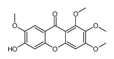 6-Hydroxy-1,2,3,7-tetramethoxyxanthone Structure