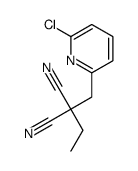 2-[(6-chloropyridin-2-yl)methyl]-2-ethylpropanedinitrile结构式