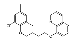 8-[4-(2-chloro-4,6-dimethylphenoxy)butoxy]quinoline结构式