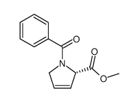 methyl (2S)-1-benzoylpyrrolidin-3-ene-2-carboxylate Structure