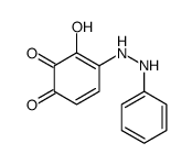 3-hydroxy-4-(2-phenylhydrazinyl)cyclohexa-3,5-diene-1,2-dione Structure