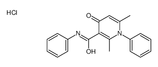 Nicotinamide, 1,4-dihydro-2,6-dimethyl-N,1-diphenyl-4-oxo-, monohydroc hloride structure