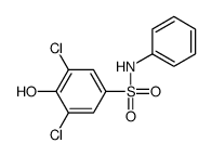 3,5-dichloro-4-hydroxy-N-phenylbenzenesulfonamide Structure