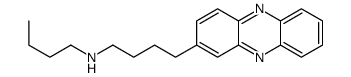 N-butyl-4-phenazin-2-ylbutan-1-amine结构式