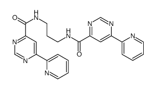 6-pyridin-2-yl-N-[3-[(6-pyridin-2-ylpyrimidine-4-carbonyl)amino]propyl]pyrimidine-4-carboxamide Structure