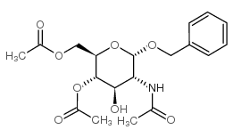 BENZYL-2-ACETAMIDO-2-DEOXY-4,6-DI-O-ACETYL-α-D-GLUCOPYRANOSIDE Structure