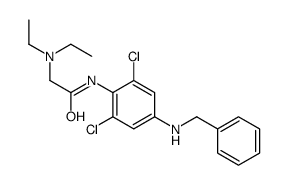 N-[4-(benzylamino)-2,6-dichlorophenyl]-2-(diethylamino)acetamide结构式