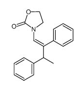 (Z)-3-(2,3-diphenylbut-1-en-1-yl)oxazolidin-2-one结构式