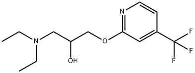 2-propanol, 1-(diethylamino)-3-[[4-(trifluoromethyl)-2-pyridinyl]oxy]- Structure