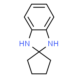 SPIRO[2H-BENZIMIDAZOLE-2,1'-CYCLOPENTANE], 1,3-DIHYDRO-结构式