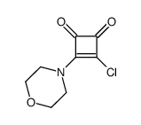 3-chloro-4-(morpholin-4-yl)-3-cyclobutene-1,2-dione structure