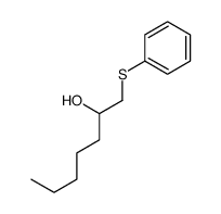 1-phenylsulfanylheptan-2-ol结构式