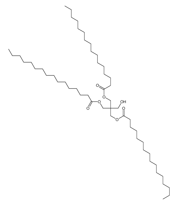 [2,2-bis(hexadecanoyloxymethyl)-3-hydroxypropyl] hexadecanoate Structure