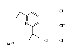 2,6-ditert-butylpyridine,gold(3+),hydron,tetrachloride结构式