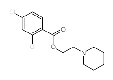 2-(1-piperidyl)ethyl 2,4-dichlorobenzoate结构式