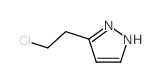 1H-Pyrazole,3-(2-chloroethyl)-, hydrochloride (1:1) structure