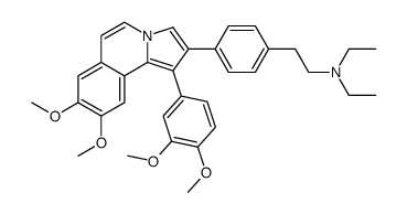 2-[4-[1-(3,4-dimethoxyphenyl)-8,9-dimethoxypyrrolo[2,1-a]isoquinolin-2-yl]phenyl]-N,N-diethylethanamine Structure