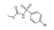 N-[(4-bromophenyl)sulfonyl]carbamic acid methyl ester结构式