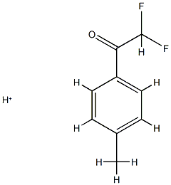 Ethanone,2,2-difluoro-1-(4-methylphenyl)-,conjugate acid (9CI)结构式