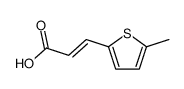 (E)-3-(5-methyl-2-thienyl)-2-propenoic acid structure