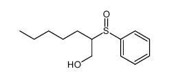 2-benzenesulfinyl-heptan-1-ol结构式