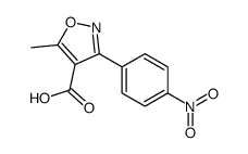 5-Methyl-3-(4-nitrophenyl)-1,2-oxazole-4-carboxylic acid Structure