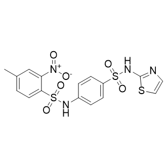 4-Methyl-2-nitro-N-(4-(N-(thiazol-2-yl)sulfamoyl)phenyl)benzenesulfonamide Structure