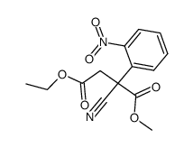 4-ethyl 1-methyl 2-cyano-2-(2-nitrophenyl)succinate Structure